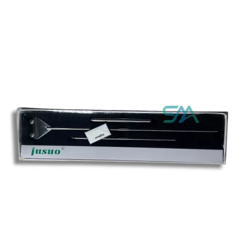 Stainless steel aquarium algae scraper for removing algae from fish tank glass surfaces