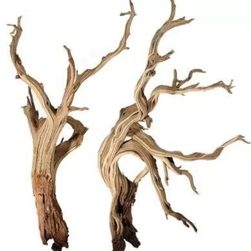 Twisted natural driftwood for aquarium aquascaping and planted tank decoration