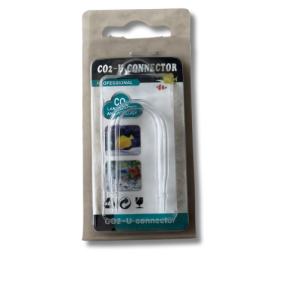 CO2 U Connector for aquarium CO2 systems and planted tank tubing