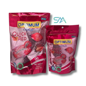 Optimum Quick Red Cichlid Fish Food for colour enhancement and growth