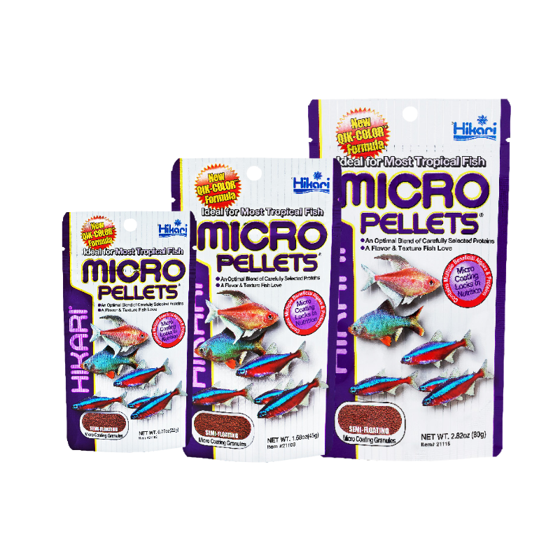 Hikari Micro Pellets Fish Food for tetras barbs and small-mouthed tropical fish