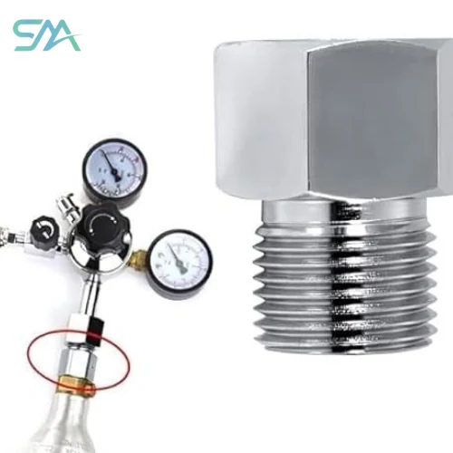 Week Aqua Spare Adapter for Solenoid – CO2 solenoid spare adapter for aquarium regulators | SMA aquarium product image