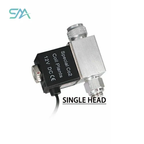Week Aqua Single Head Spare Solenoid with Adapter – CO2 solenoid spare head with adapter | SMA aquarium product image