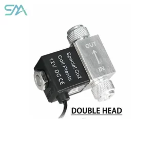 WYIN Double Head Solenoid Valve – Dual outlet CO2 solenoid valve for aquarium setup | SMA aquarium product image