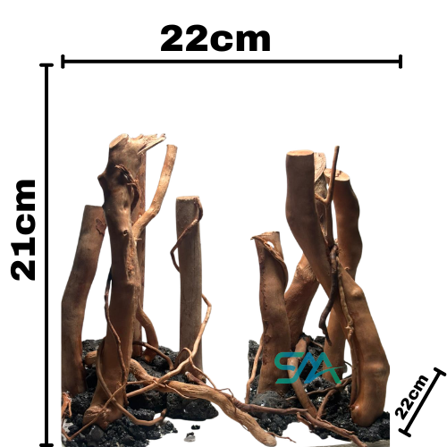 SMA Customized Forest Pillars Driftwood & Lava Rock Aquascaping Centerpiece/SMA015 aquarium product image