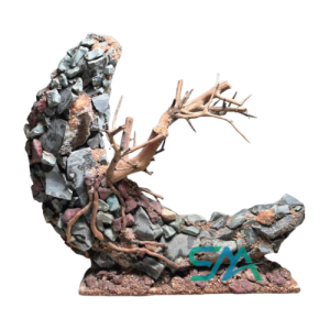 SMA Customized Moon Rock Cliff Bonsai Driftwood Aquascaping Deccor
