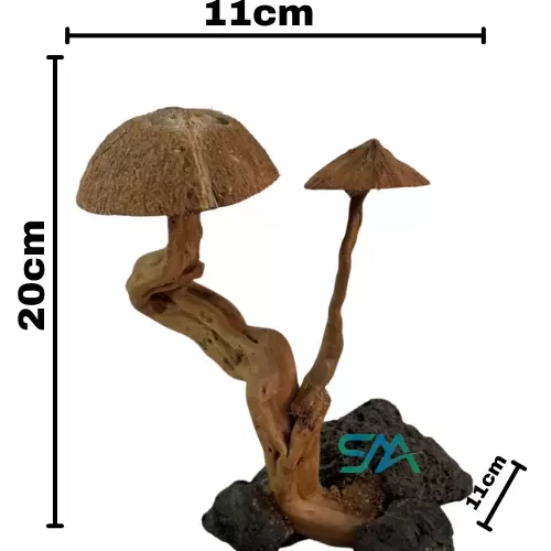 SMA Customized Coconut Shell Mushroom Tree/SMA008 aquarium product image