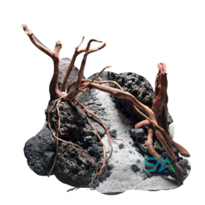 SMA Customized Driftwood Root & Crystal Stone Tunnel/SMA009 aquarium product image