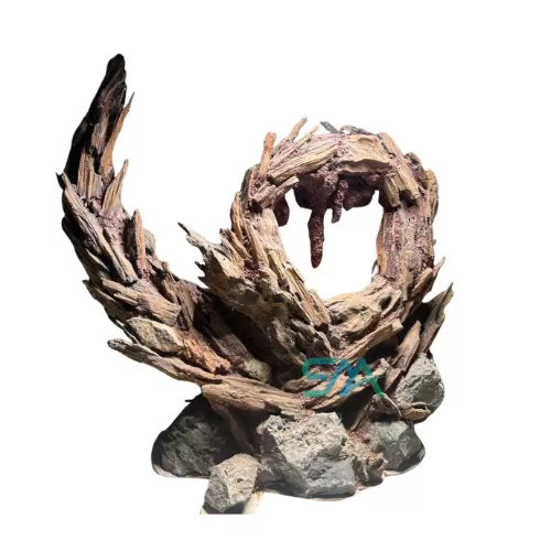 Customized Dragon Wood Ring Vortex Hardscape
