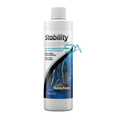 seachem Stability (100 ml-4 L) | rapidly establishes beneficial bacteria to prevent new tank syndrome and maintain a healthy biofilter aquarium product image