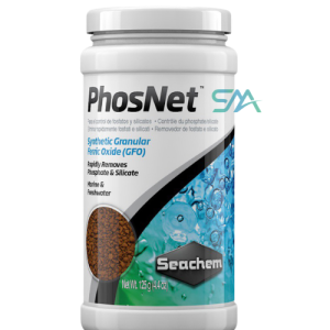 seachem PhosNet (50 g bag-250 g) | high-capacity ferric oxide media that adsorbs phosphate efficiently in reef and marine aquariums aquarium product image