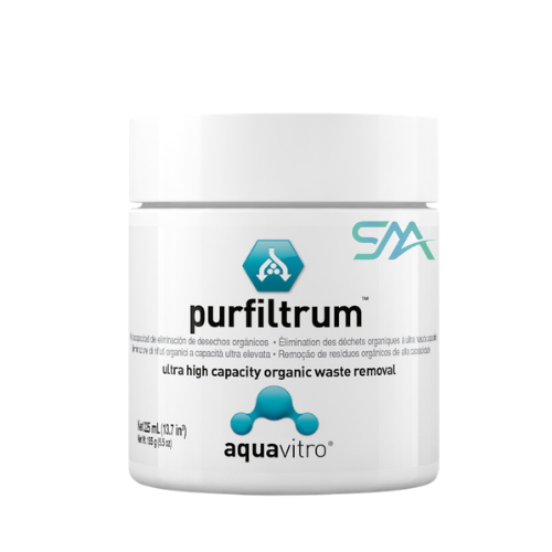 aquavitro purfiltrum (100 mL -225 mL) | high-capacity macroporous synthetic adsorbent for removing organic impurities aquarium product image