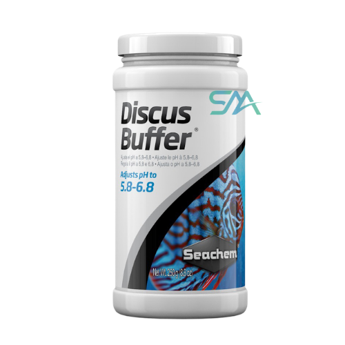 seachem Discus Buffer (250 g-4 kg) | adjusts and stabilizes pH for discus fish environments aquarium product image