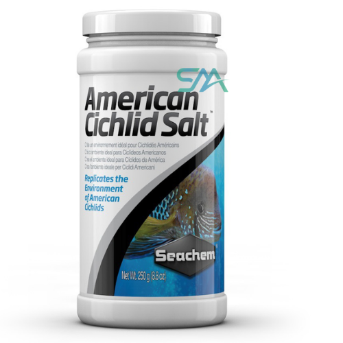 seachem American Cichlid Salt 250 g | salt formulation that replicates the natural environment of American cichlids aquarium product image