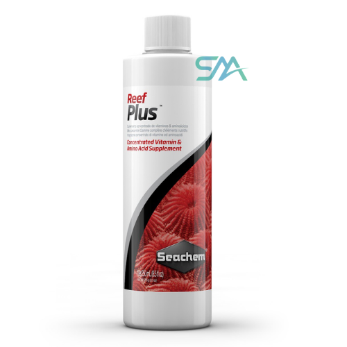 seachem Reef Plus (250 mL-4 L) | supplement providing vitamins, amino acids and trace elements for reef tanks aquarium product image
