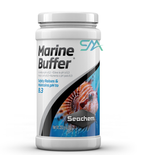 seachem Marine Buffer 500 g | pH buffer for marine aquariums that maintains stable pH aquarium product image