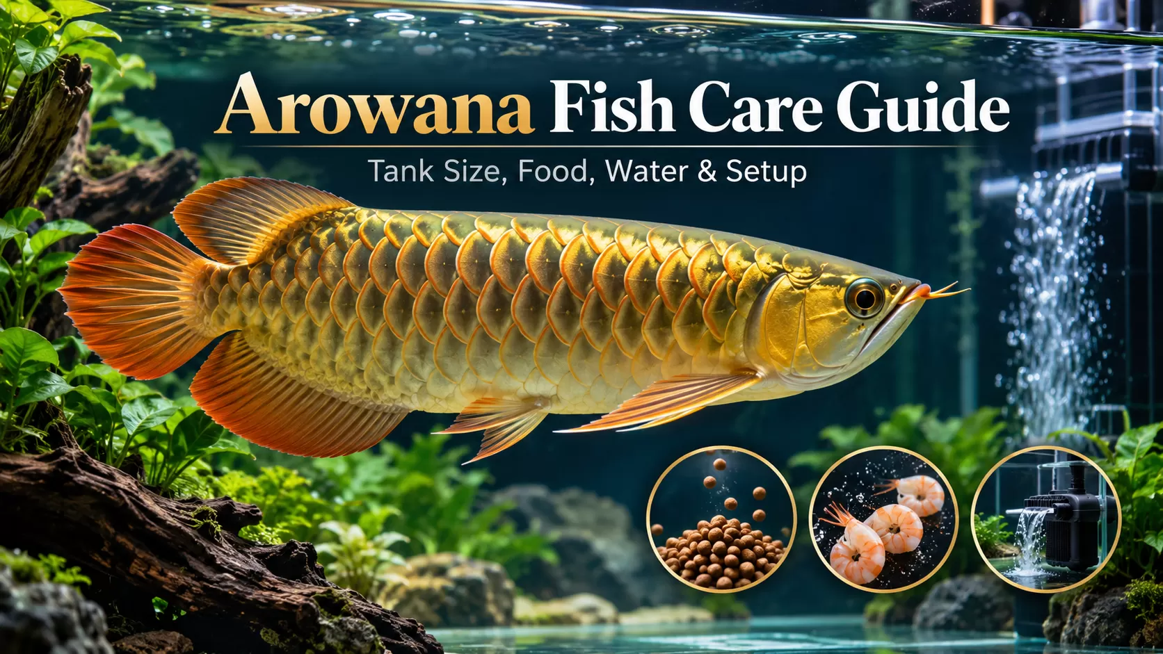 Arowana Fish Care Guide – Tank Size, Food, Water and Aquarium Setup